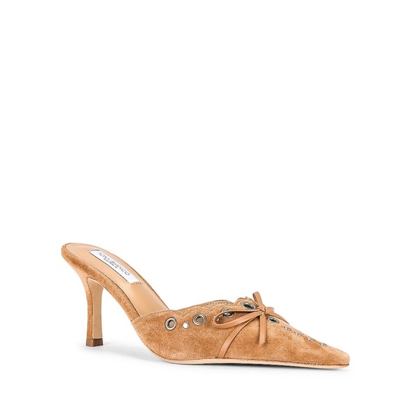 Tony Bianco Shae Mule in Butterskotch Suede - Picture 2 of 8